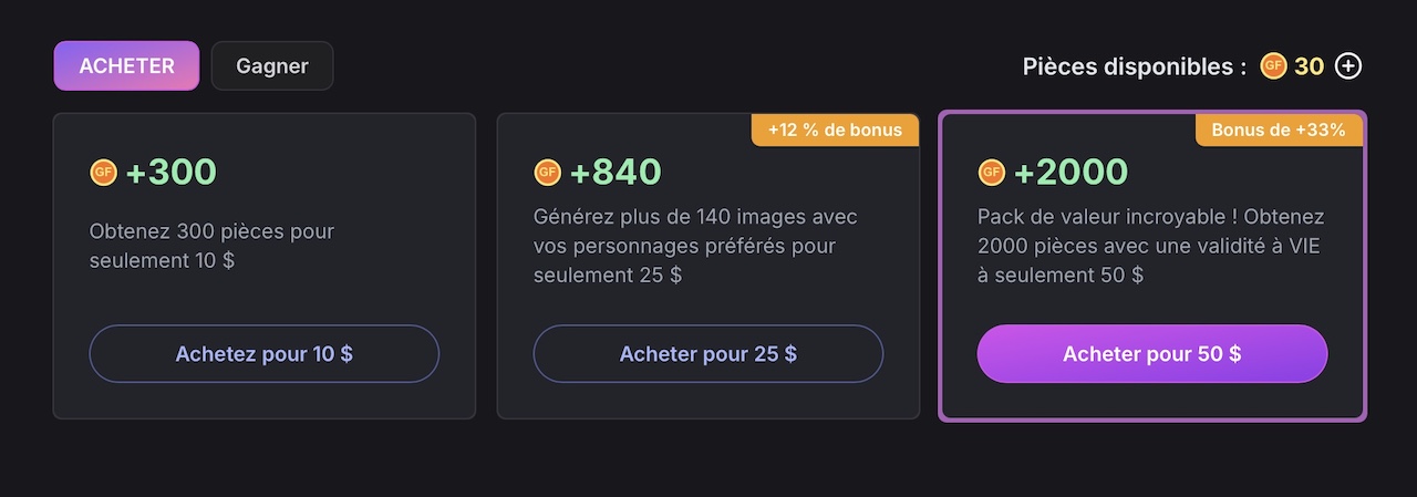  girlfriendgpt token prices table