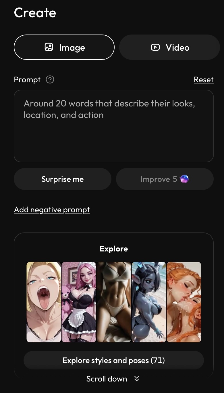 Creating an AI Image or Video on Joi AI