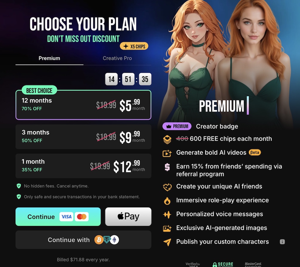 lovescape pricing
