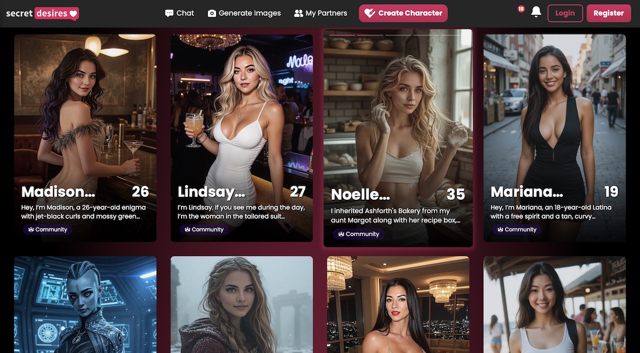 Secret Desires AI premium uncensored roleplay platform