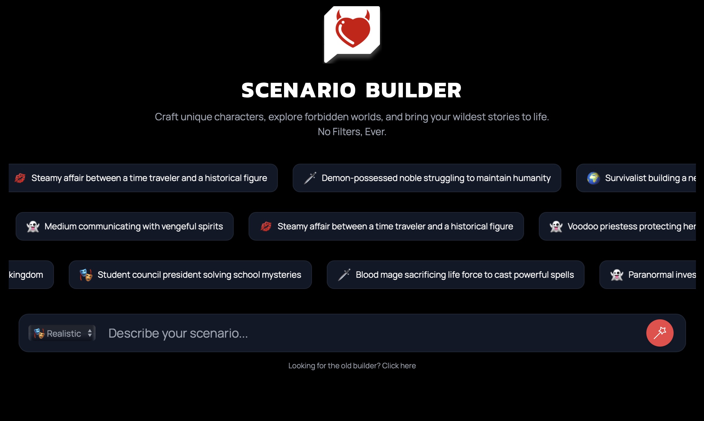 luvr ai scenario builder test luvr ai scenario builder test