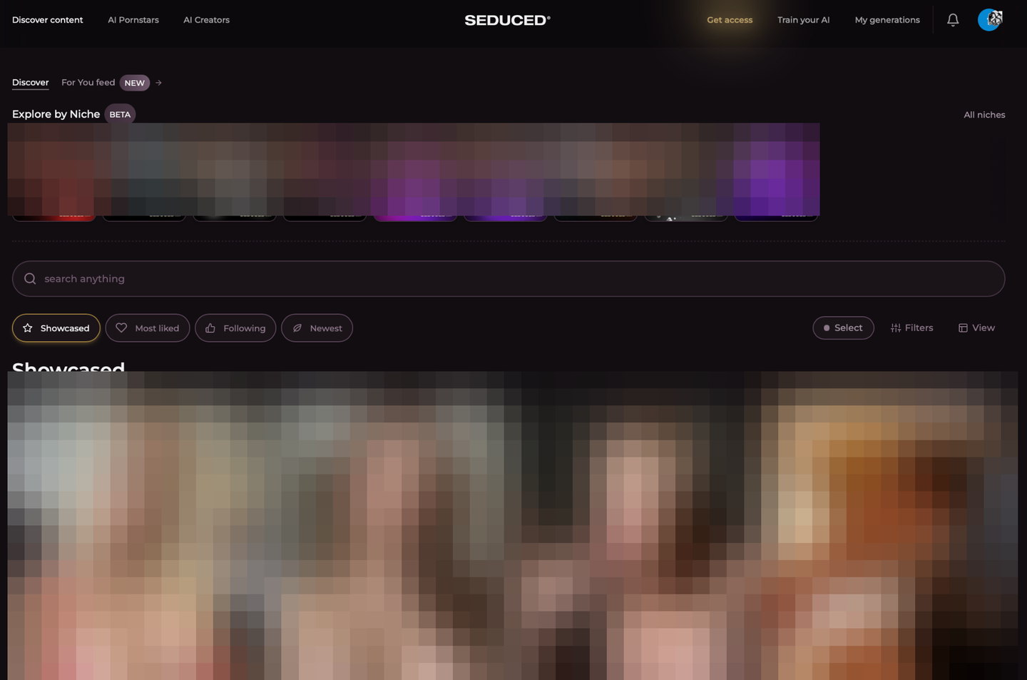 seduced ai discover gallery safe blurred