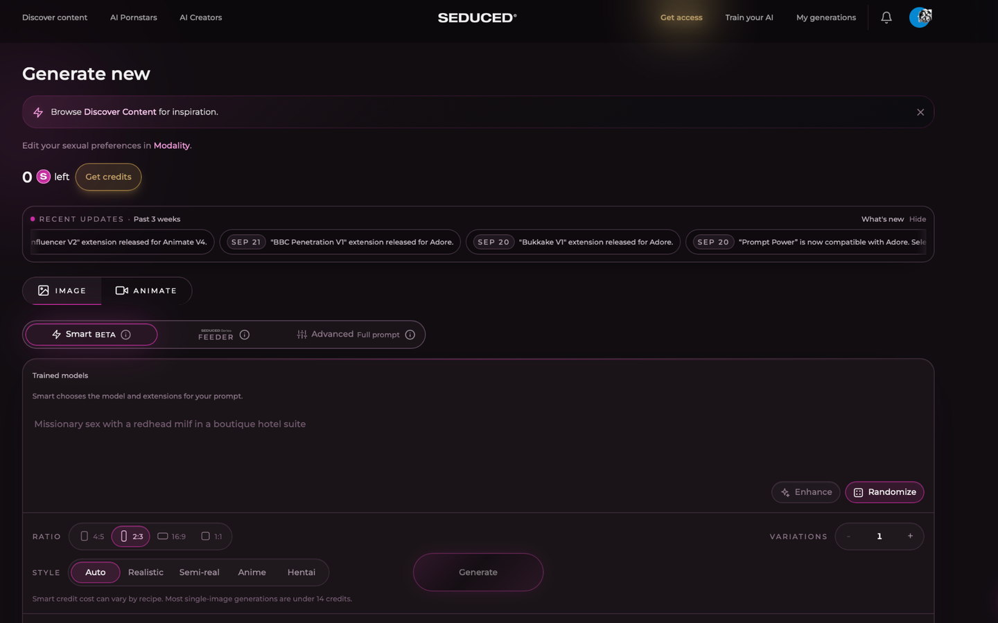 seduced ai prompt to image video generator