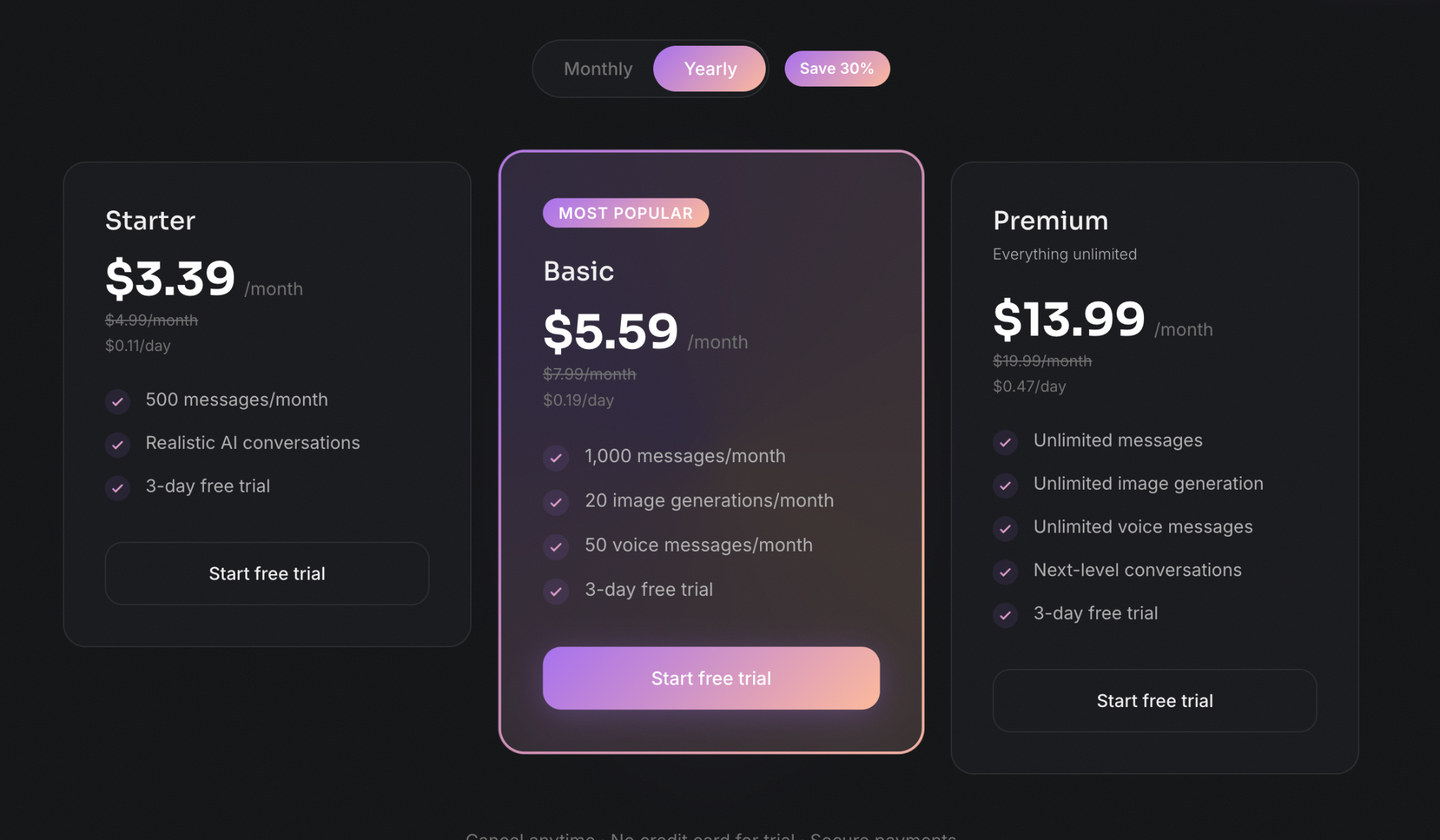 soulmate io annual subscription plans