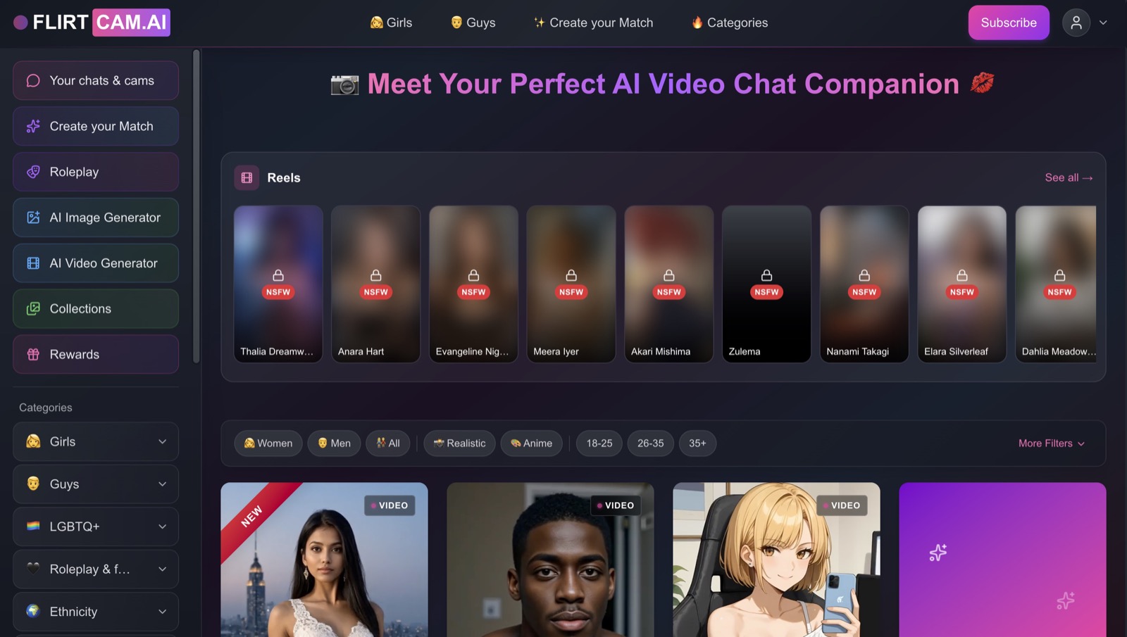 FlirtCam AI Review 2026: VIDEO ON, Pricing & Chat